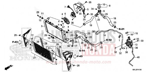 RADIATORE CB1000RAJ di 2018