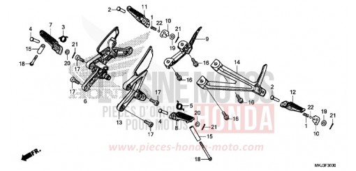 PEDANA CB1000RAL di 2020