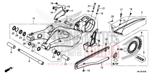 SWINGARM CB1000RAL de 2020