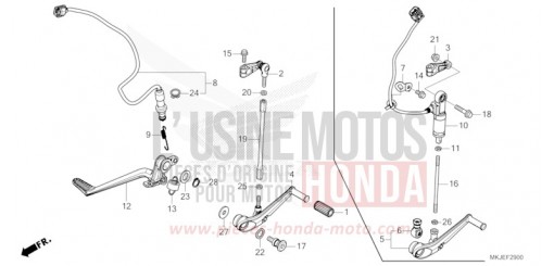 PEDALE CB1000RAM di 2021