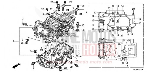 CRANKCASE NC700DD de 2013