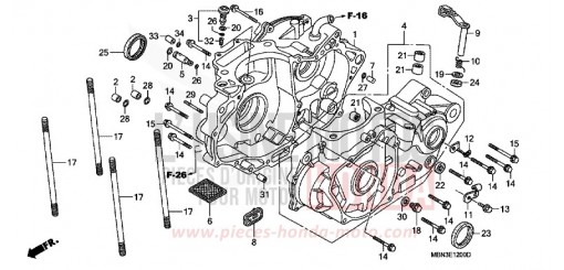 CRANKCASE XR650R3 de 2003