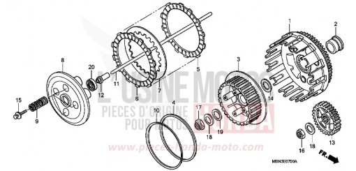 CLUTCH XR650R5 de 2005