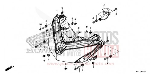 HEADLIGHT GL1800BDL de 2020