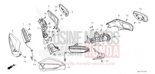 WINKER/MIRROR GL1800BDN de 2022