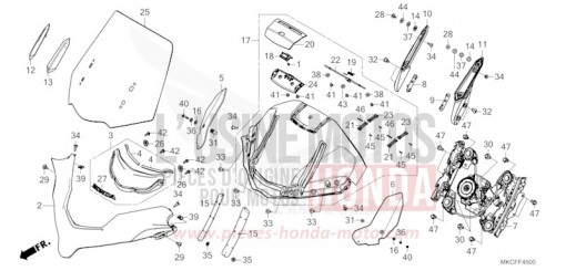 WINDSCREEN GL1800BDN de 2022