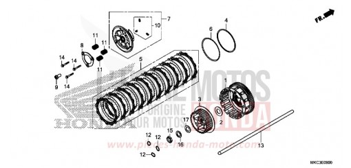 CLUTCH GL1800BJ de 2018