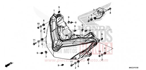 HEADLIGHT GL1800BK de 2019