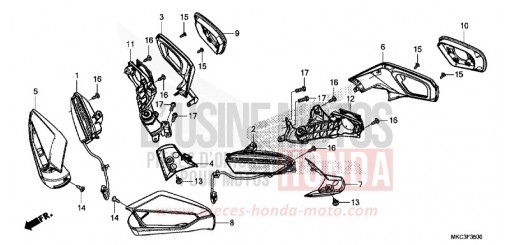 CLIGNOTANT/MIROIR GL1800DAJ de 2018