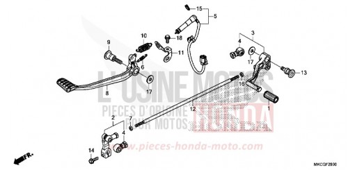 PEDAL GL1800DAL de 2020