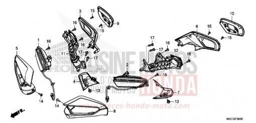 WINKER/MIRROR GL1800DAL de 2020