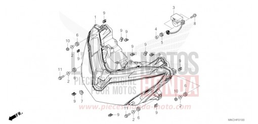 HEADLIGHT GL1800DAM de 2021