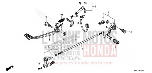 PEDAL GL1800J de 2018