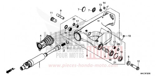 SWINGARM GL1800J de 2018