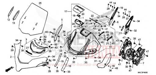 WINDSCREEN GL1800J de 2018