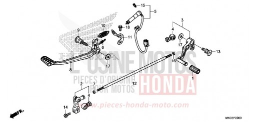 PEDAL GL1800K de 2019