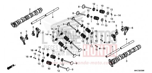 CAMSHAFT/VALVE GL1800L de 2020