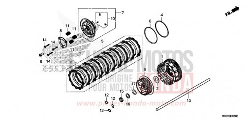 CLUTCH GL1800L de 2020