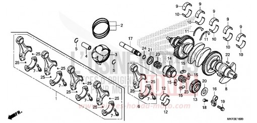 CRANKSHAFT/PISTON CBR1000SPL de 2020