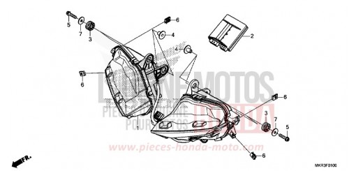 HEADLIGHT CBR1000SPL de 2020