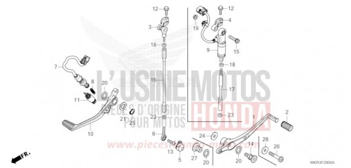 PEDAL CBR1000SPL de 2020