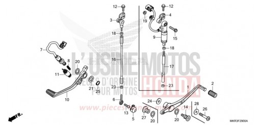 PEDAL CBR1000SPL de 2020