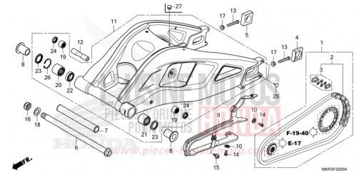 SWINGARM CBR1000SPL de 2020