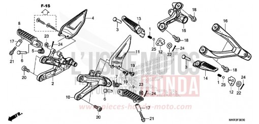 PEDANA CBR1000SPN di 2022