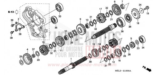TRANSMISSION CBR1000RR4 de 2004
