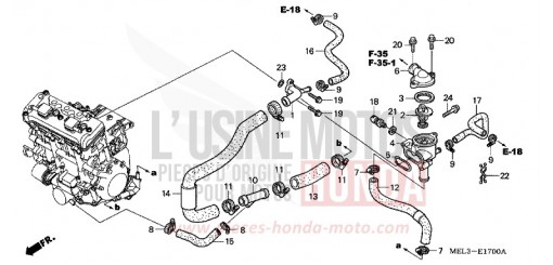 TERMOSTATO CBR1000RR4 di 2004