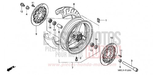 FORCELLONE CBR1000RR5 di 2005