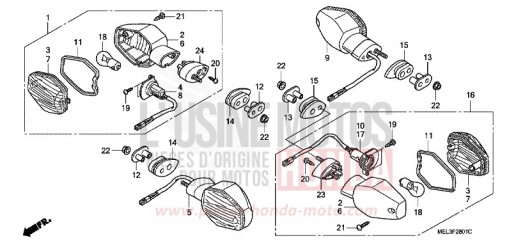 TAILLIGHT CBR1000RR6 de 2006