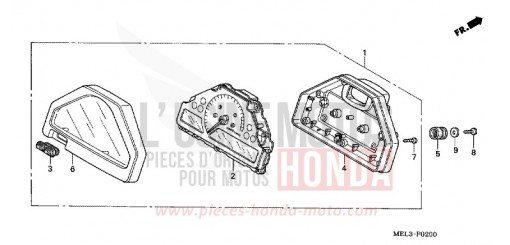 METER CBR1000RR6 de 2006