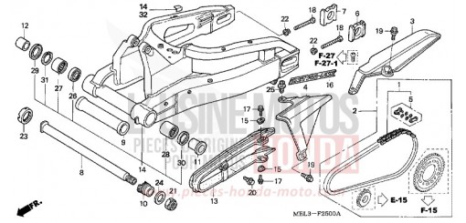 SWINGARM CBR1000RR7 de 2007