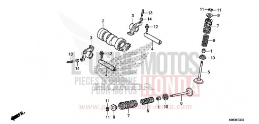 CAMSHAFT/VALVE CBF125NAJ de 2018