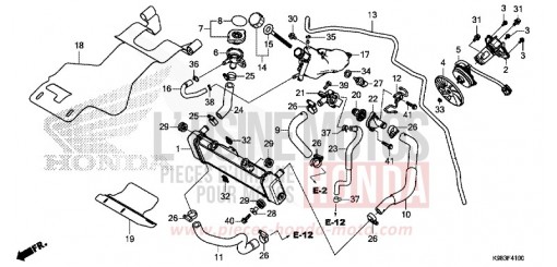 RADIATOR CBF125NAJ de 2018