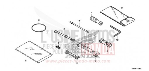 TOOL CBF125NAJ de 2018