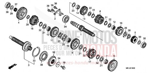 TRANSMISSION CBR1000RR8 de 2008