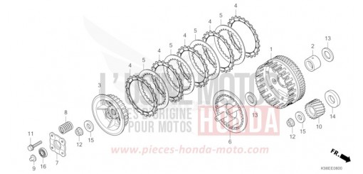 CLUTCH CBF125NAM de 2021