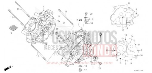 CRANKCASE CBF125NAM de 2021