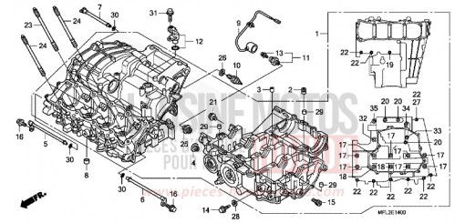 CRANKCASE CBR1000RR8 de 2008