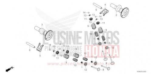 CAMSHAFT/VALVE CBF125NAM de 2021
