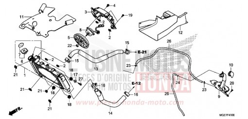 RADIATOR CB500XAF de 2015