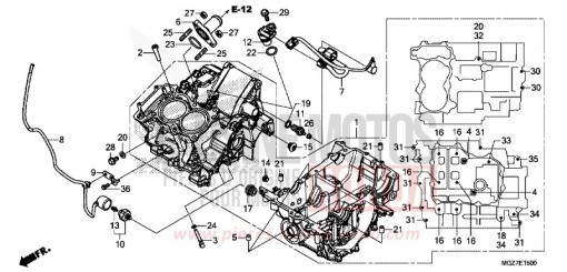 CRANKCASE CB500XAF de 2015