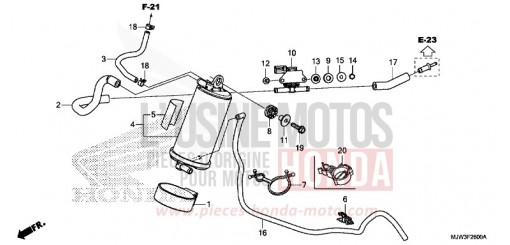 CANISTER CB500XAH de 2017