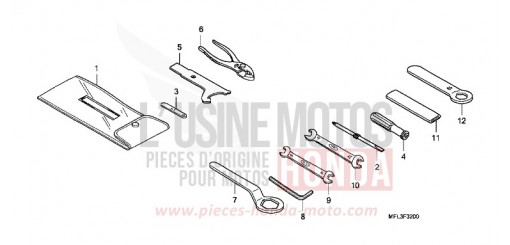 ATTREZZI CBR1000RR9 di 2009