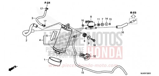 CANISTER CB500XAJ de 2018