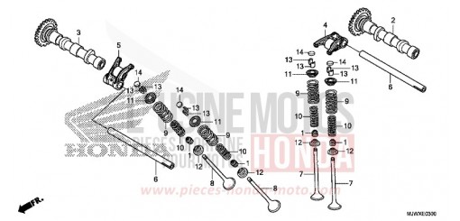 CAMSHAFT/VALVE CB500XAJ de 2018