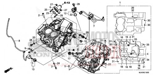 CRANKCASE CB500XAJ de 2018