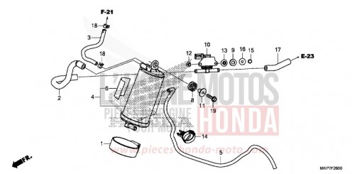 CANISTER CB500XAK de 2019